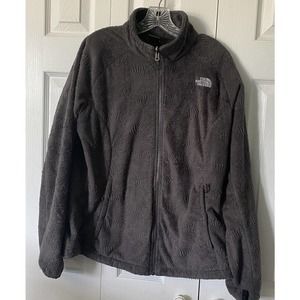 North Face Jacket Women’s XL Long Sleeve Gray Fleece Full Zip (E)